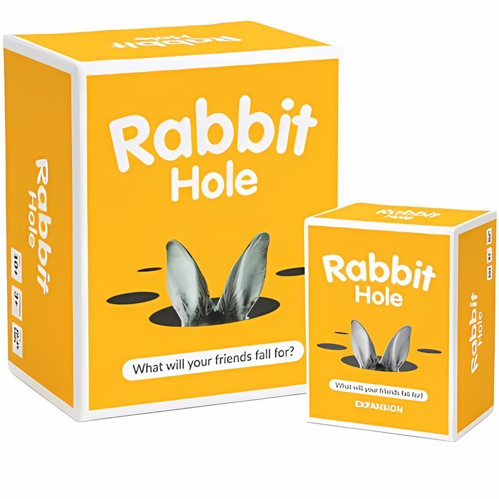 RABBIT HOLE & Expansion Pack- The What Will Your Friends Fall for?‎ Party Game